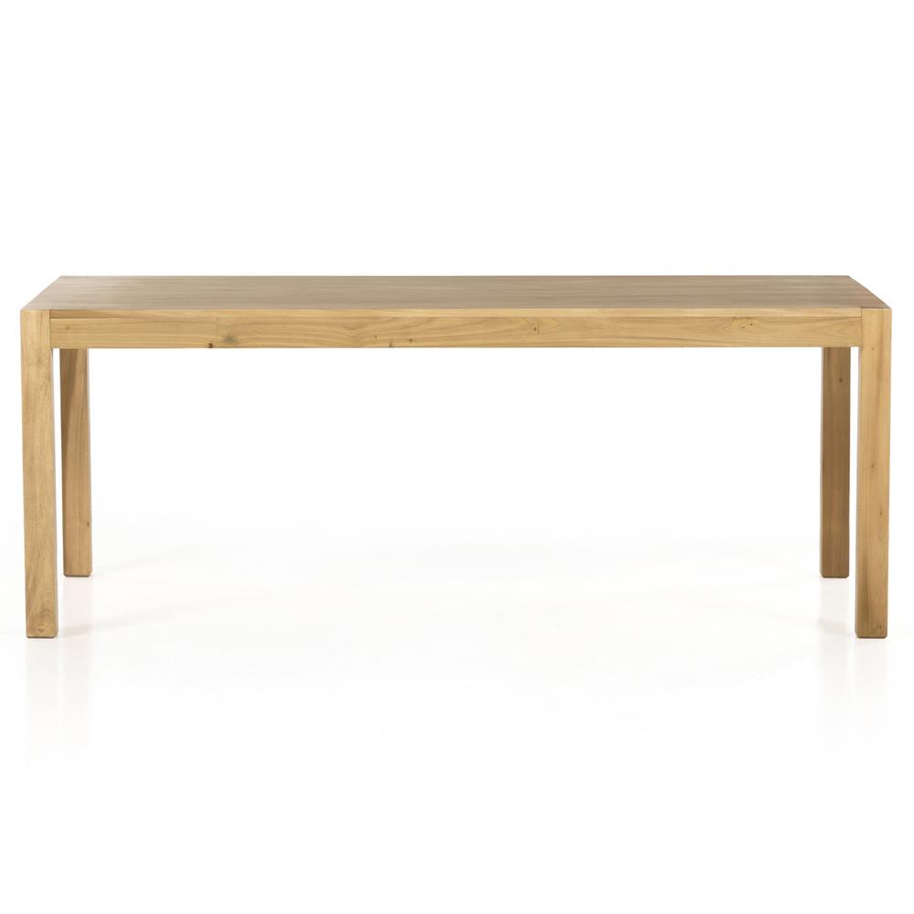 Isaac Rustic Lodge Brown Wood Rectangular Dining Table - 78"|