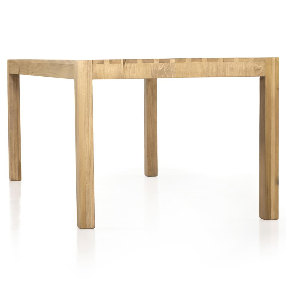 Isaac Rustic Lodge Brown Wood Rectangular Dining Table - 78"|