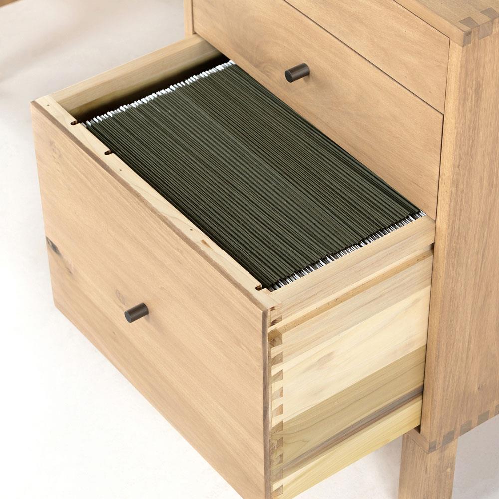 Isaac Rustic Lodge Brown Wood 5 Drawer 1 Door Executive Desk|