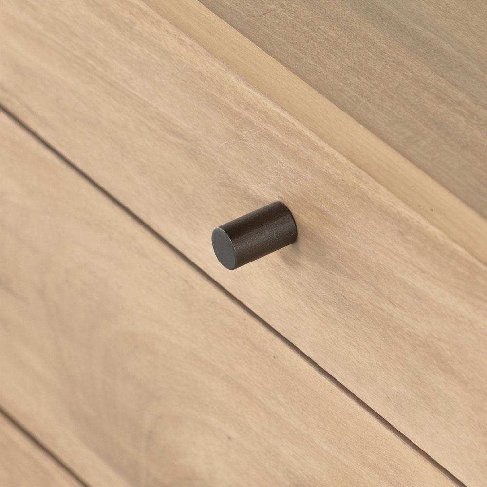 Isaac Rustic Lodge Brown Wood 5 Drawer 1 Door Executive Desk|