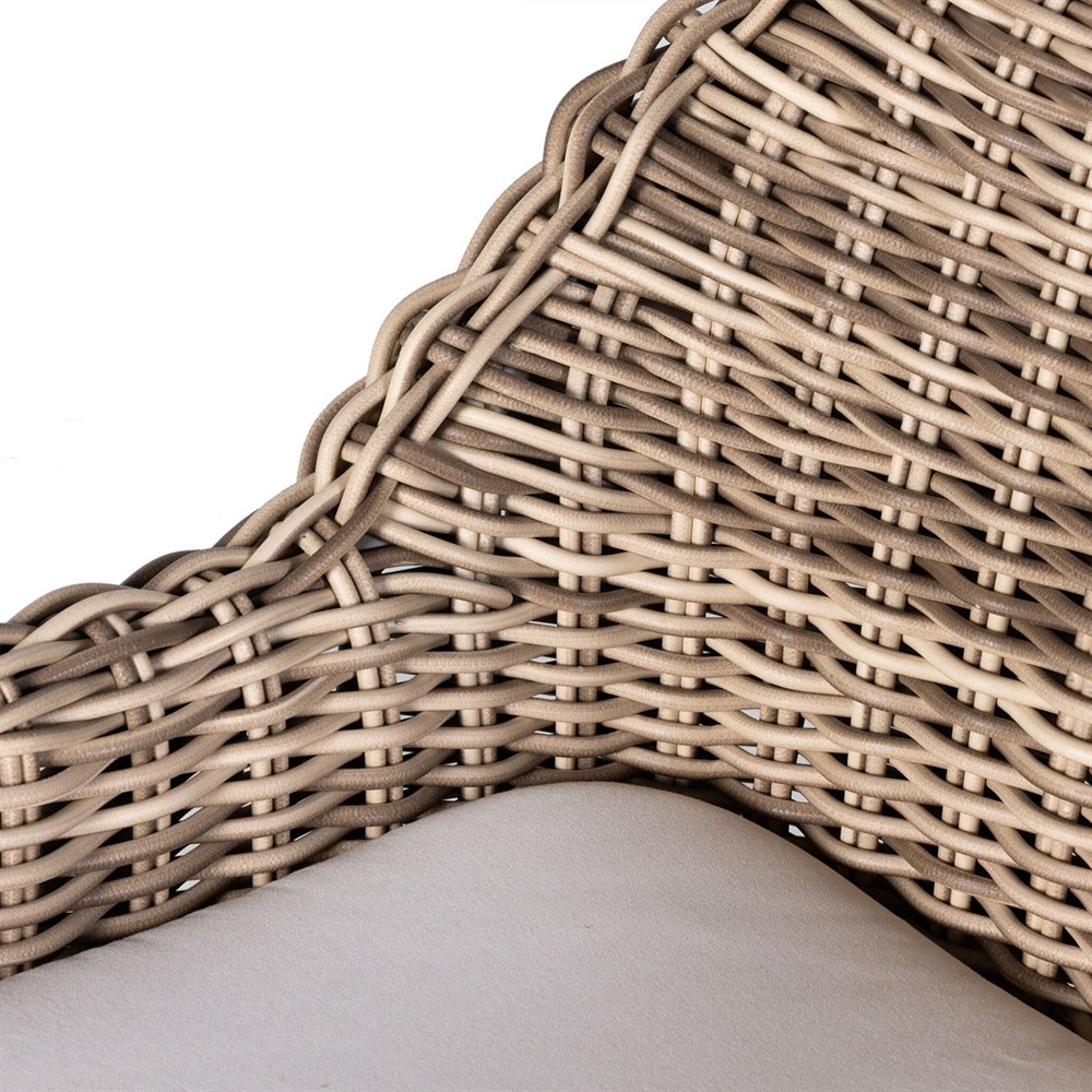 Celina Coastal White Performance Natural Teak Wood Outdoor Dining Arm Chair|