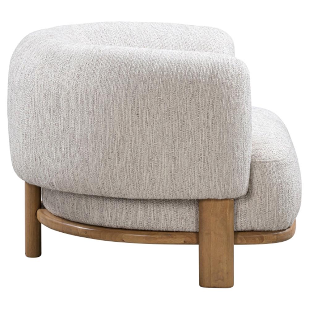 Victoria Modern Classic Grey Performance Boucle Oak Wood
