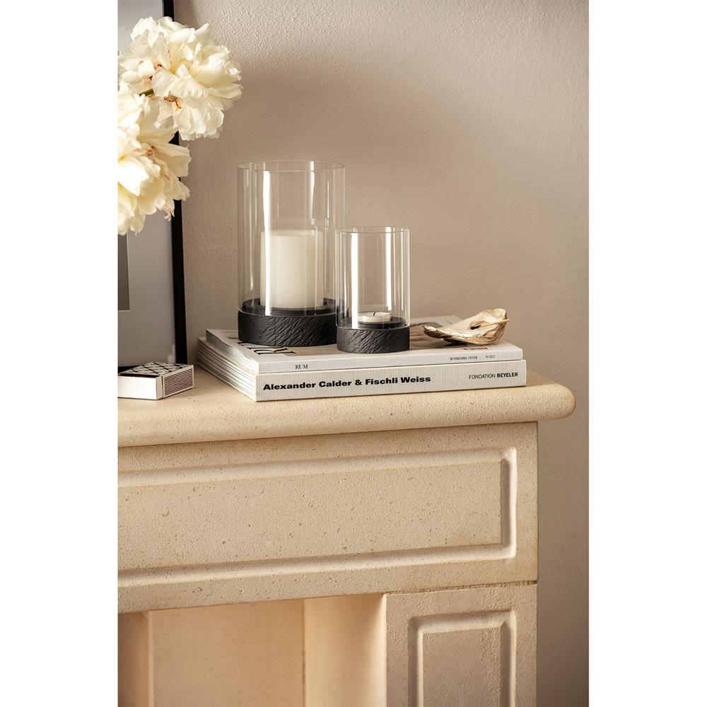 Manufacture Rock Home Clear Glass Hurricane Candleholder - Small|