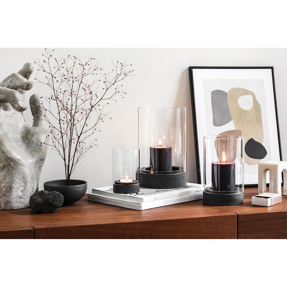 Manufacture Rock Home Clear Glass Hurricane Candleholder - Small|