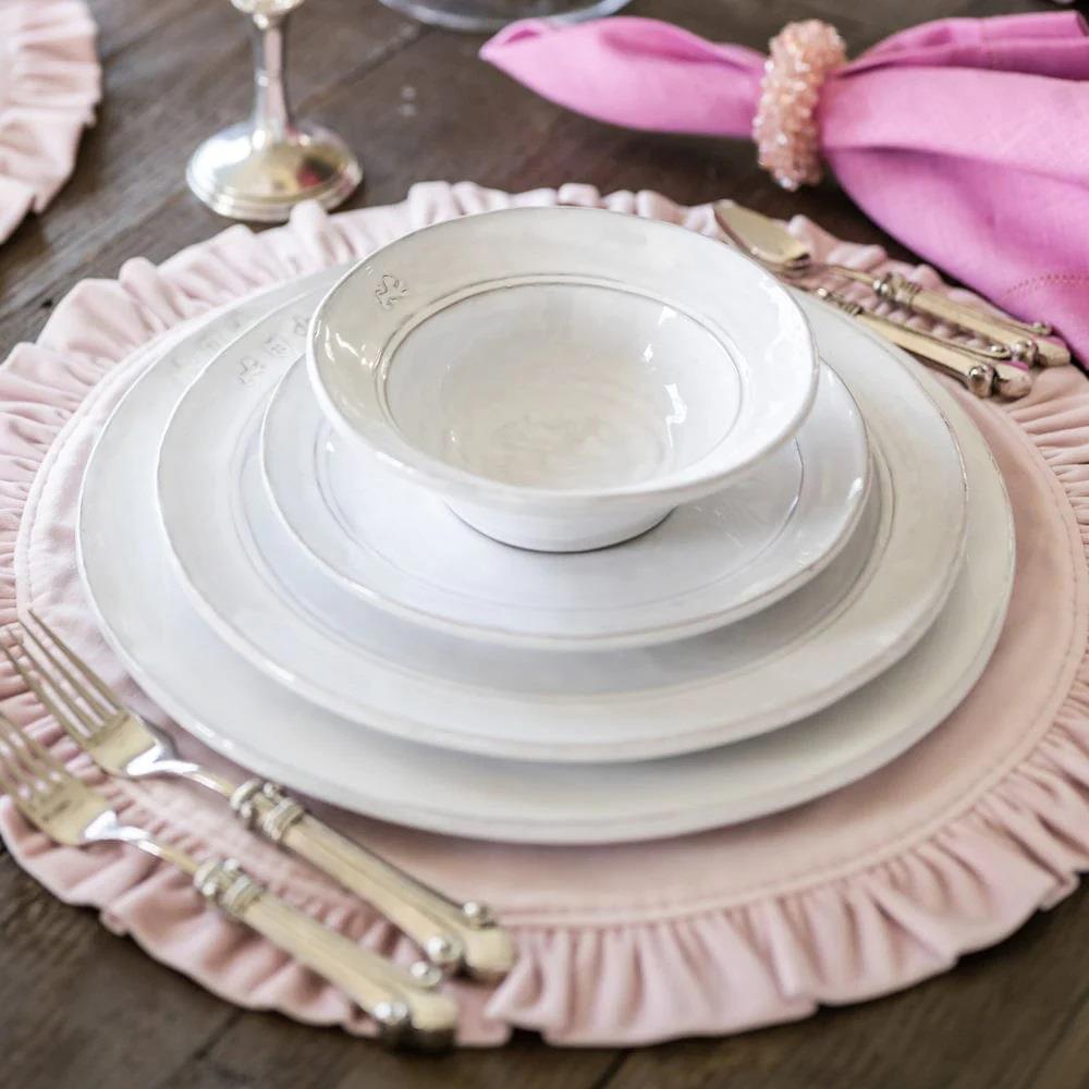 Firenze Modern Classic White Ceramic Cereal Bowl|