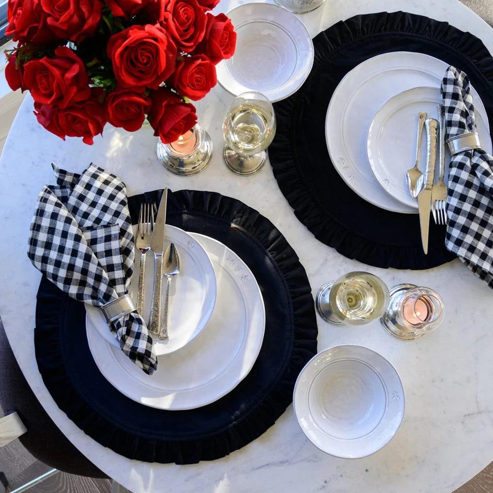 Firenze Modern Classic White Ceramic Dinner Plate|