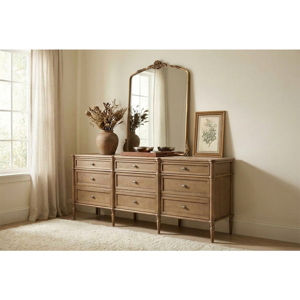 Four Hands Toulouse 9 Drawer Dresser - Toasted Oak