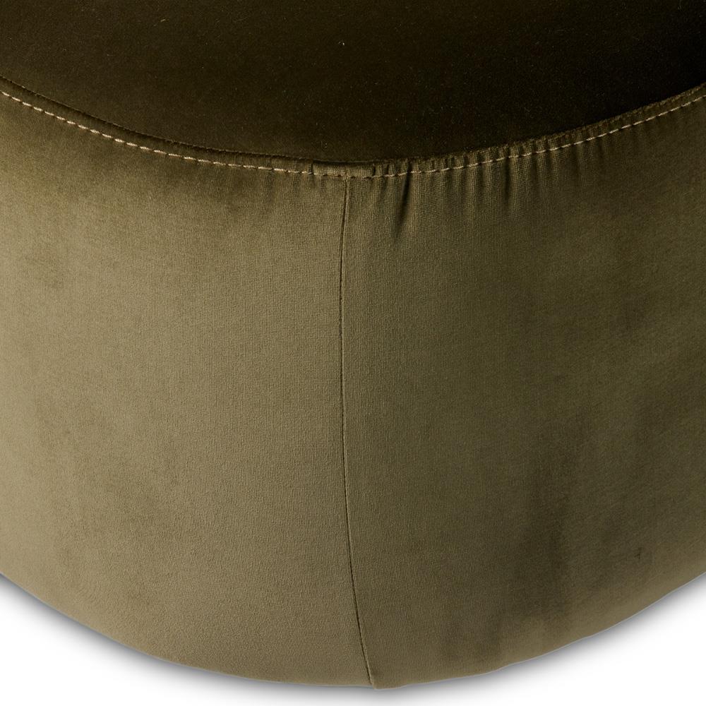 Paolo Modern Classic Olive Green Upholstered Chaise Lounge|