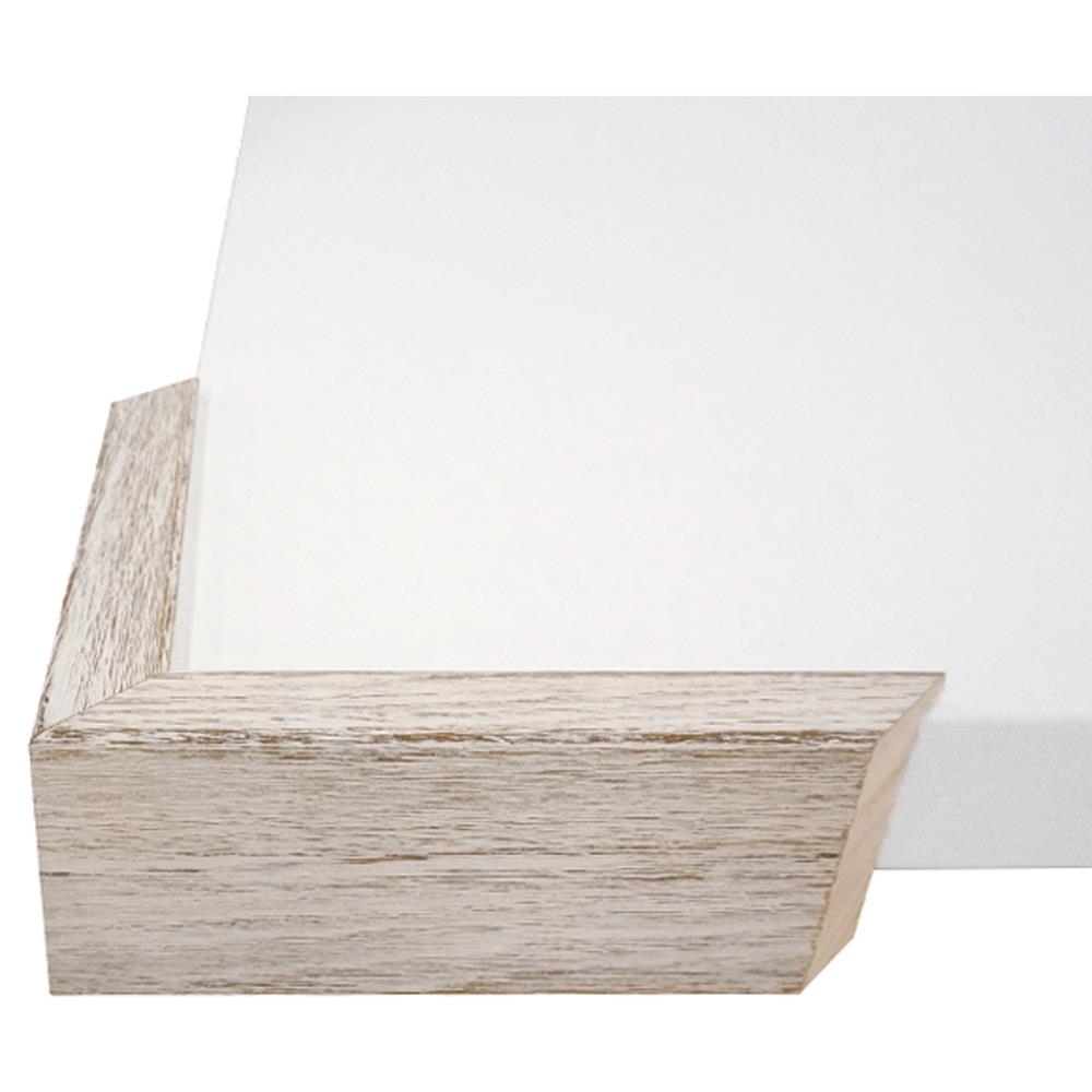 Ariel Coastal Beach Blue Top View Seascape Natural Frame Painting I - 36x24|