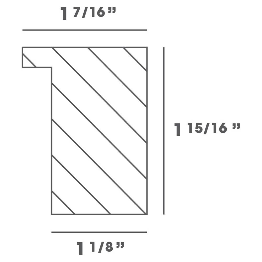 Cali Coastal Beach Blue Seascape Natural Frame Horizon Painting II - 40x40|