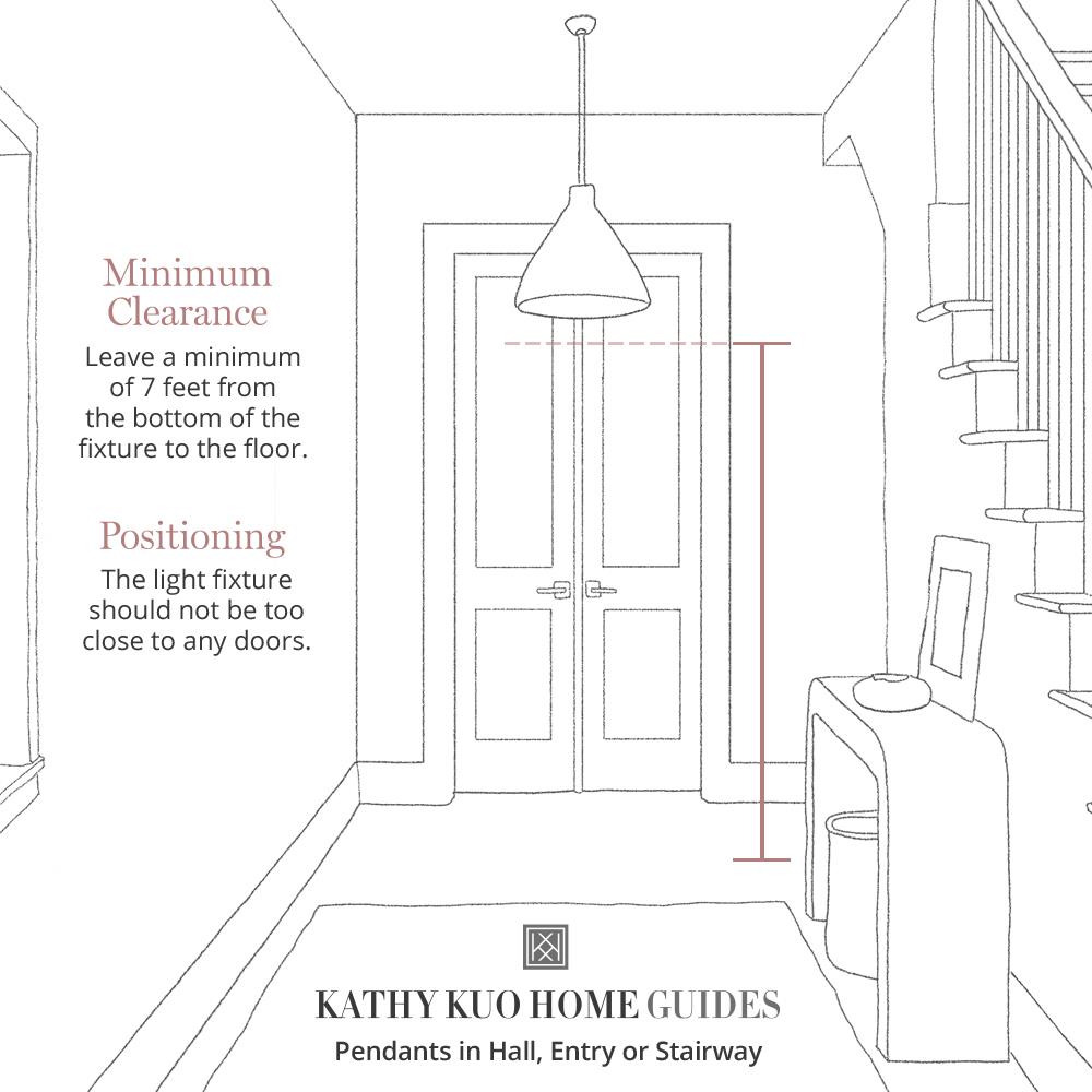 Visual Comfort Goodman Antique Brass Framed Linen Shade Hanging Lamp - Large|