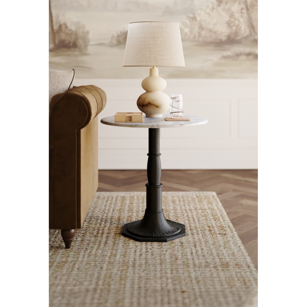 Visual Comfort Ciccio Modern Classic Natural Alabaster Table Lamp