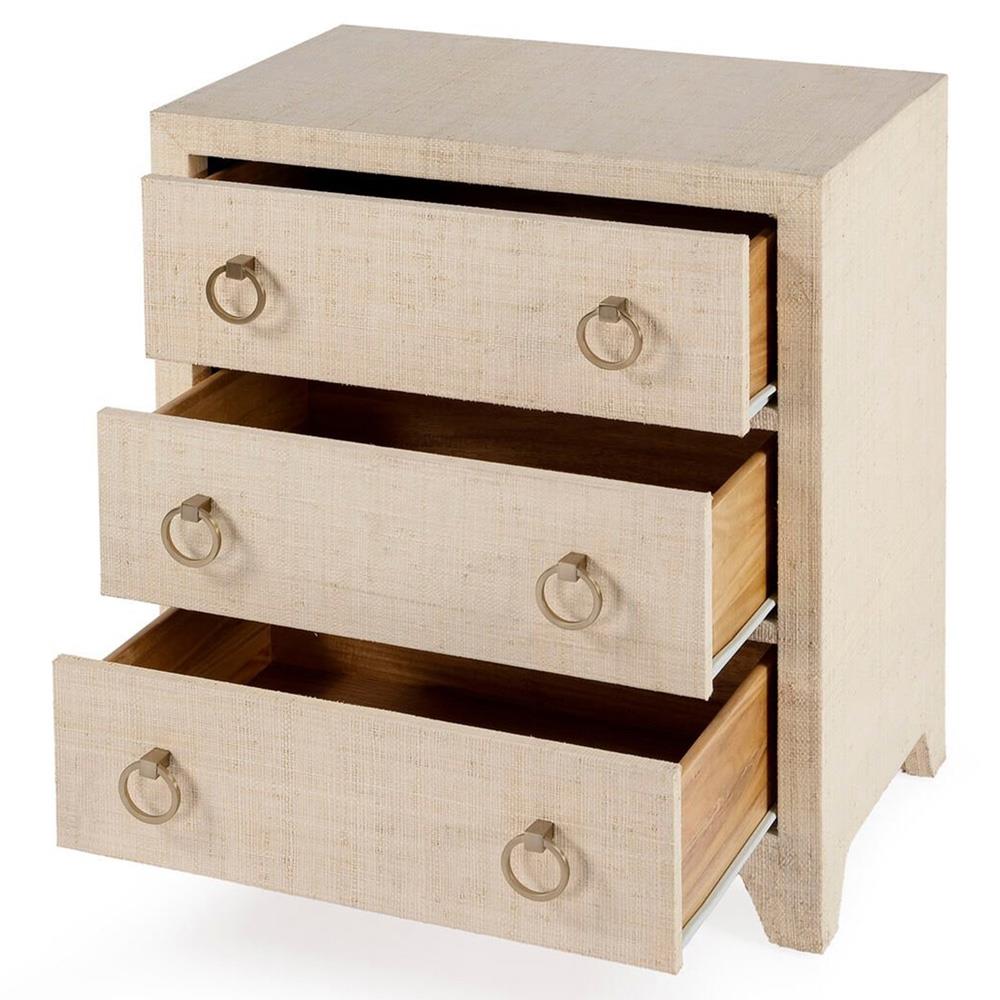 Bien Modern Classic Natural Raffia Chest Nightstand Standard (21