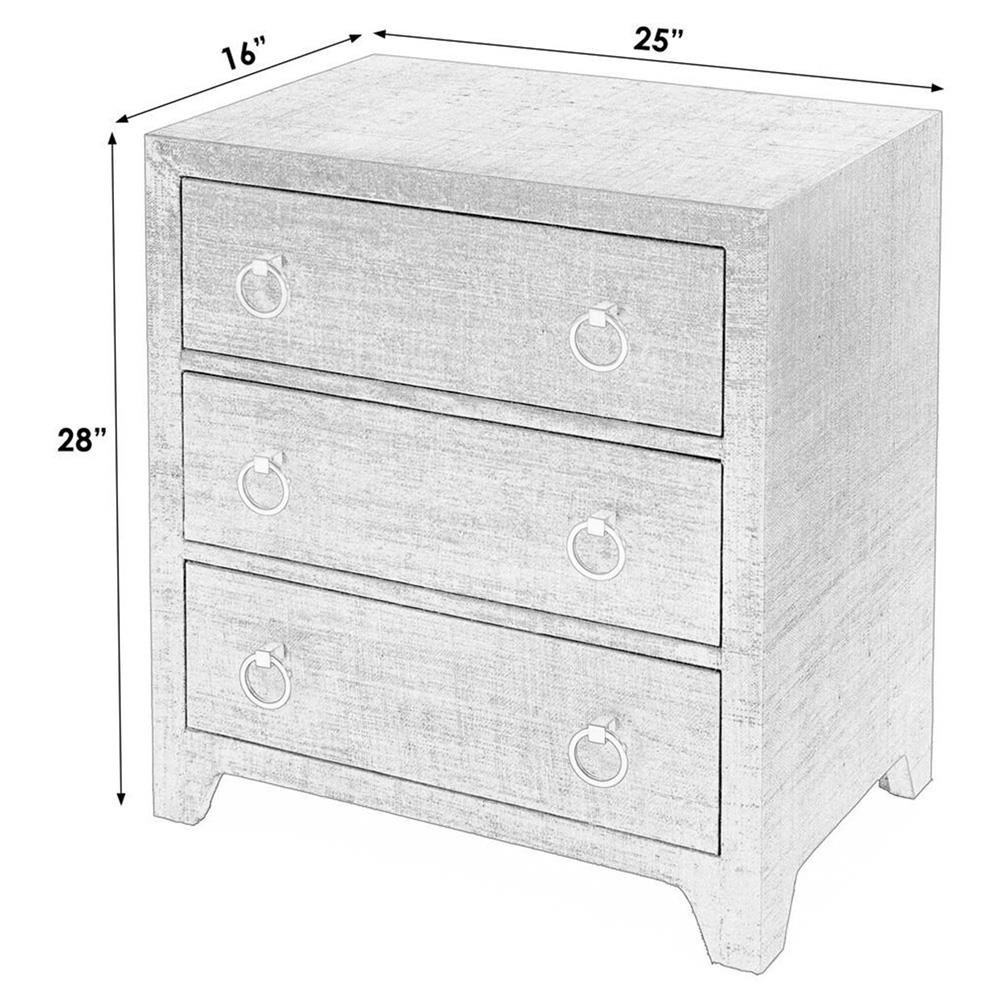 Bien Modern Classic Natural Raffia Chest Nightstand Standard (21