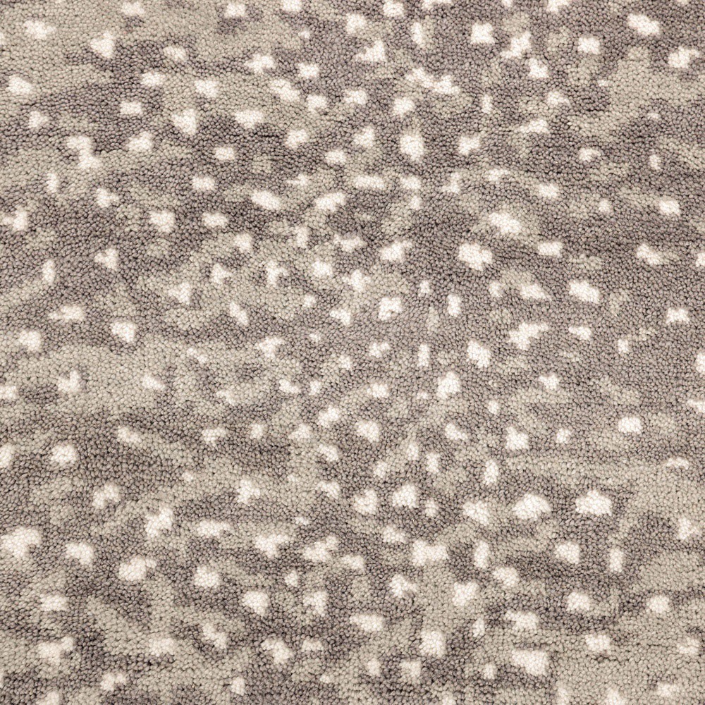 Arvin Modern Classic Grey Wool Dot Patterned Hand Knotted Rug - 5'x8'|