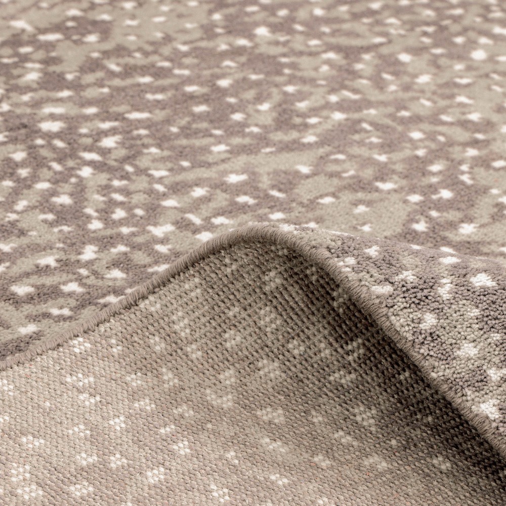 Arvin Modern Classic Grey Wool Dot Patterned Hand Knotted Rug - 5'x8'|