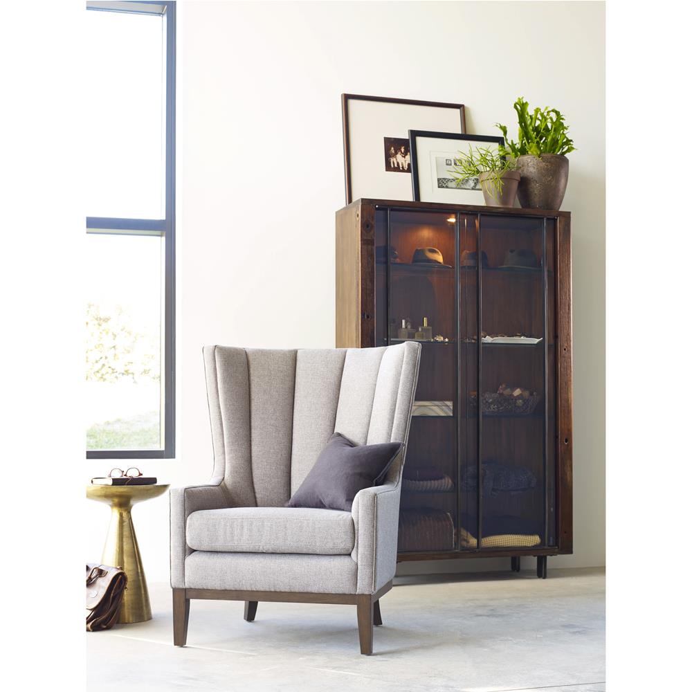 Lupe Industrial Loft Ash Glass Top Gold Aluminum Pedestal Round Side End Table|