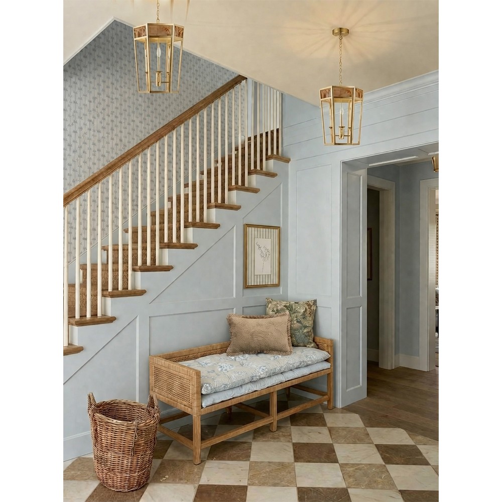 Camilla Coastal Beach Natural Handwoven Rattan Floor Log Basket