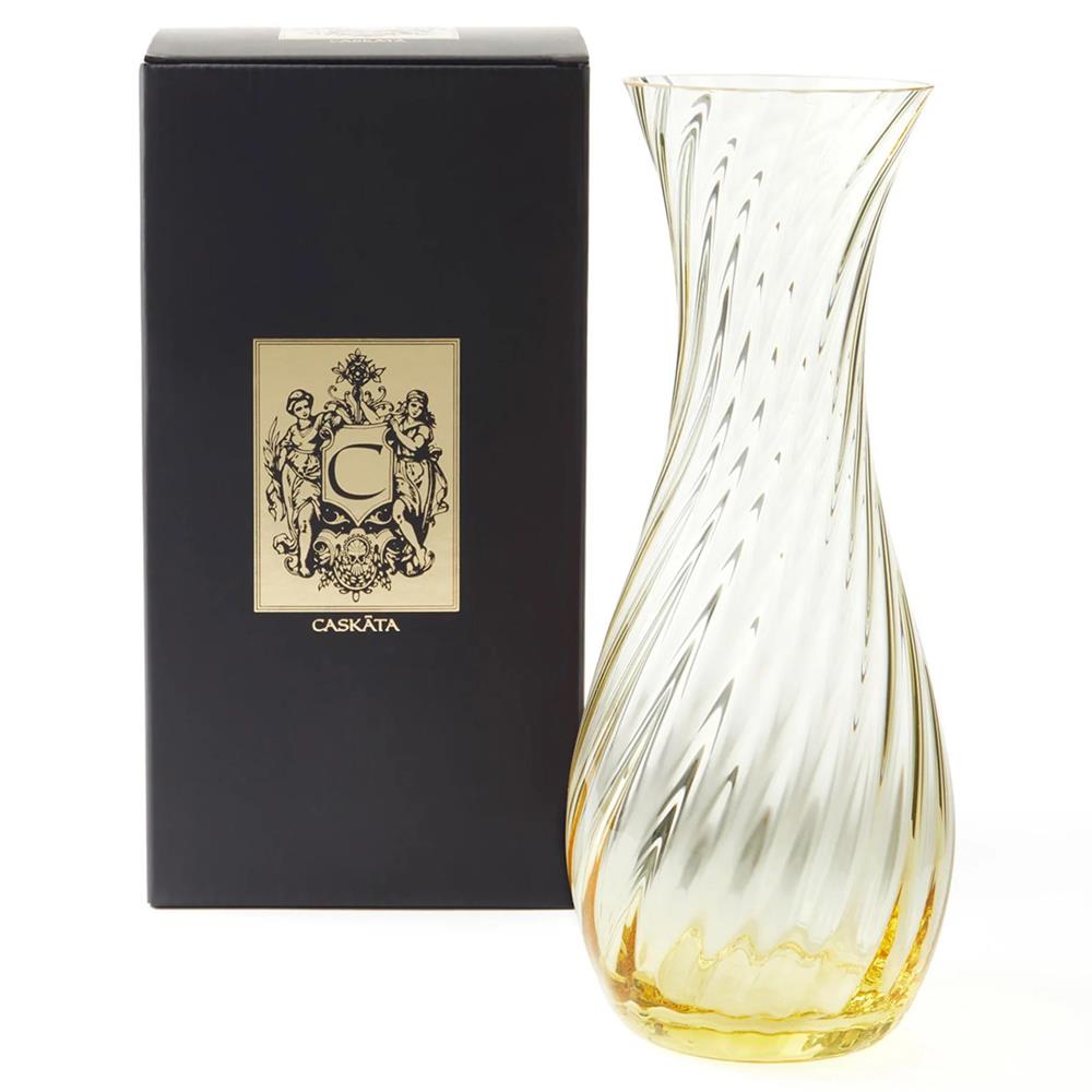 Quinn Modern Classic Citrine Glass Carafe|