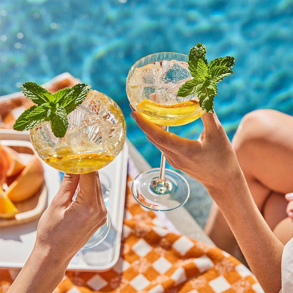 Quinn Modern Classic Citrine Coupe Glass - Set of 2|