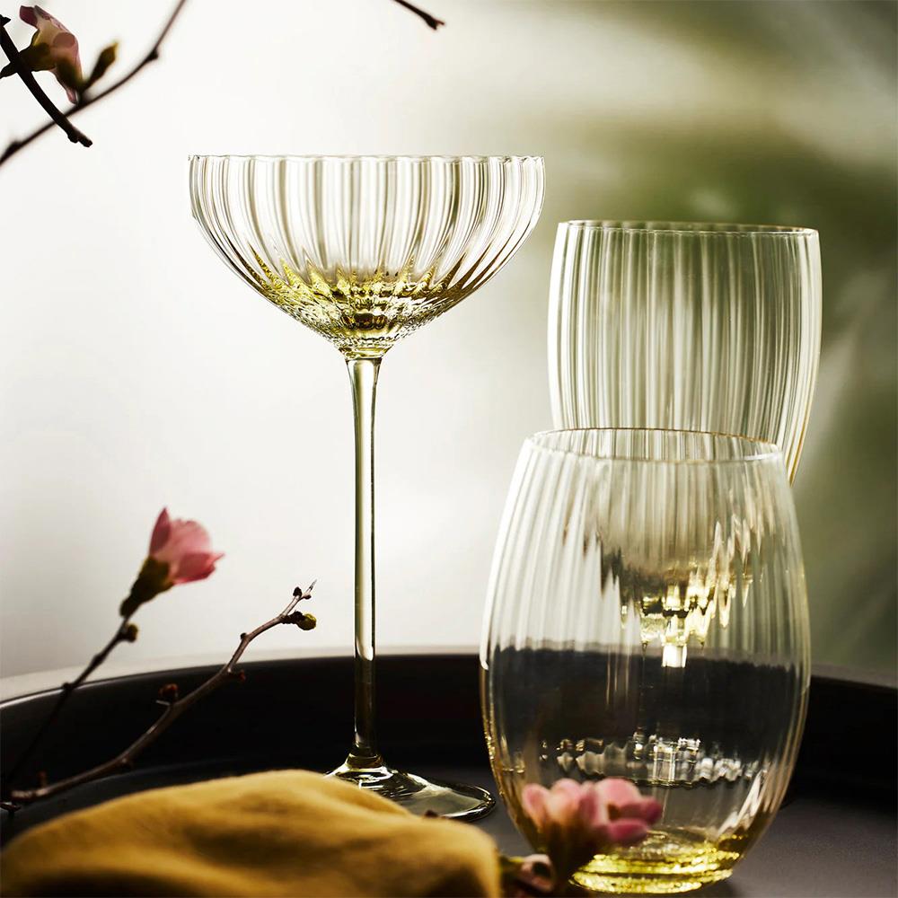 Quinn Modern Classic Citrine Coupe Glass - Set of 2|