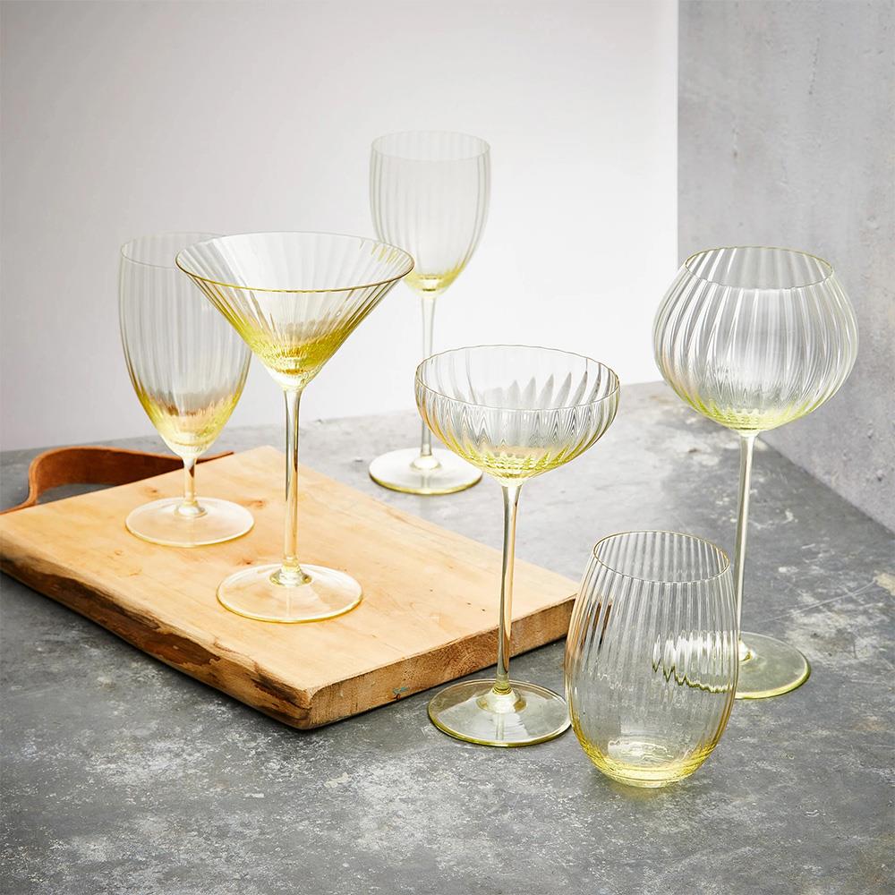 Quinn Modern Classic Citrine Coupe Glass - Set of 2|