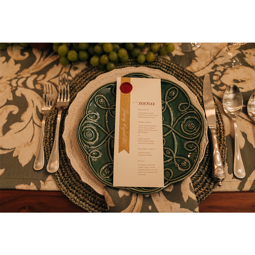 Emmy Coastal Beach Green Crochet Round Placemat - Set of 4|