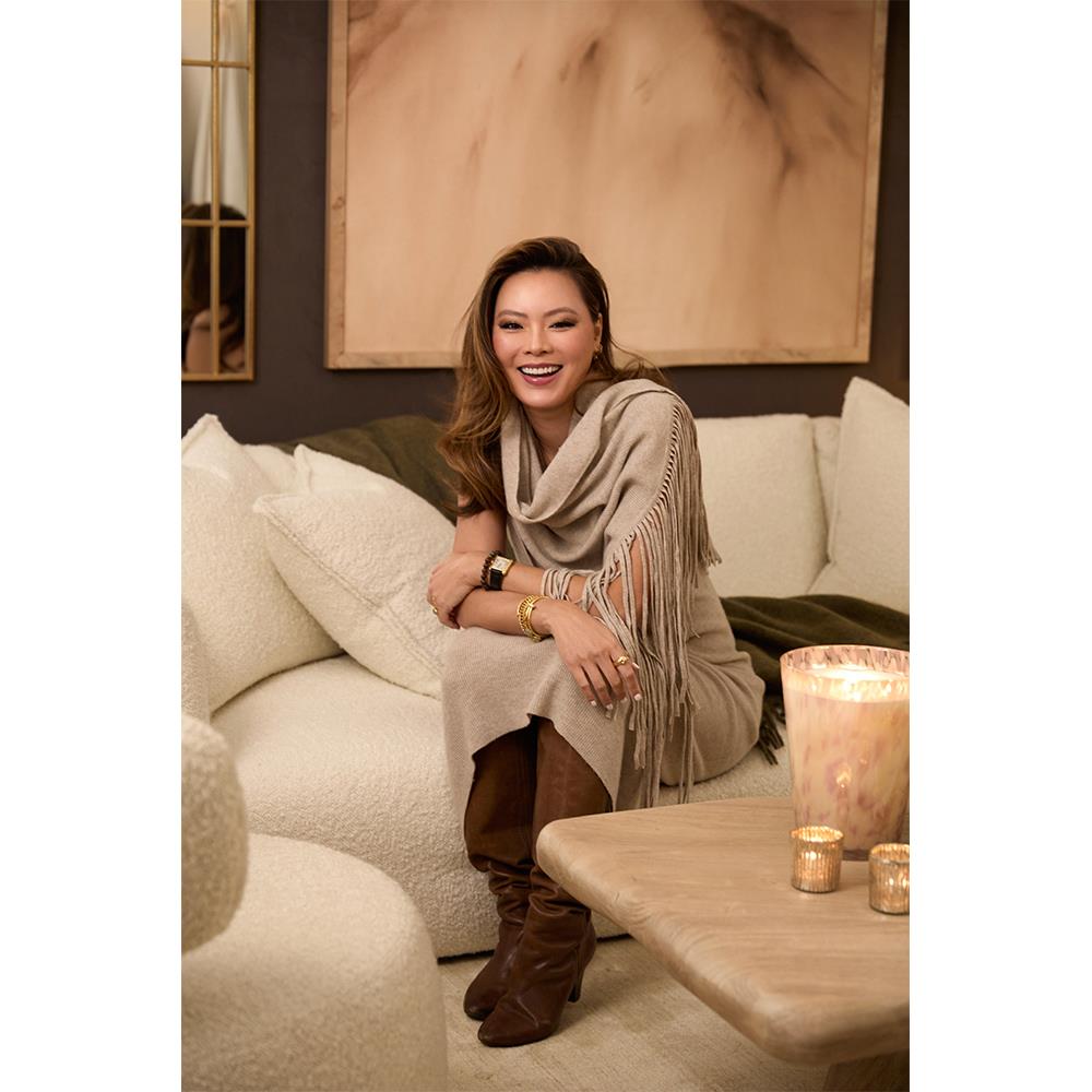 Baobab Collection White Pearls Modern Classic Glass Scented Candle - Extra Large|