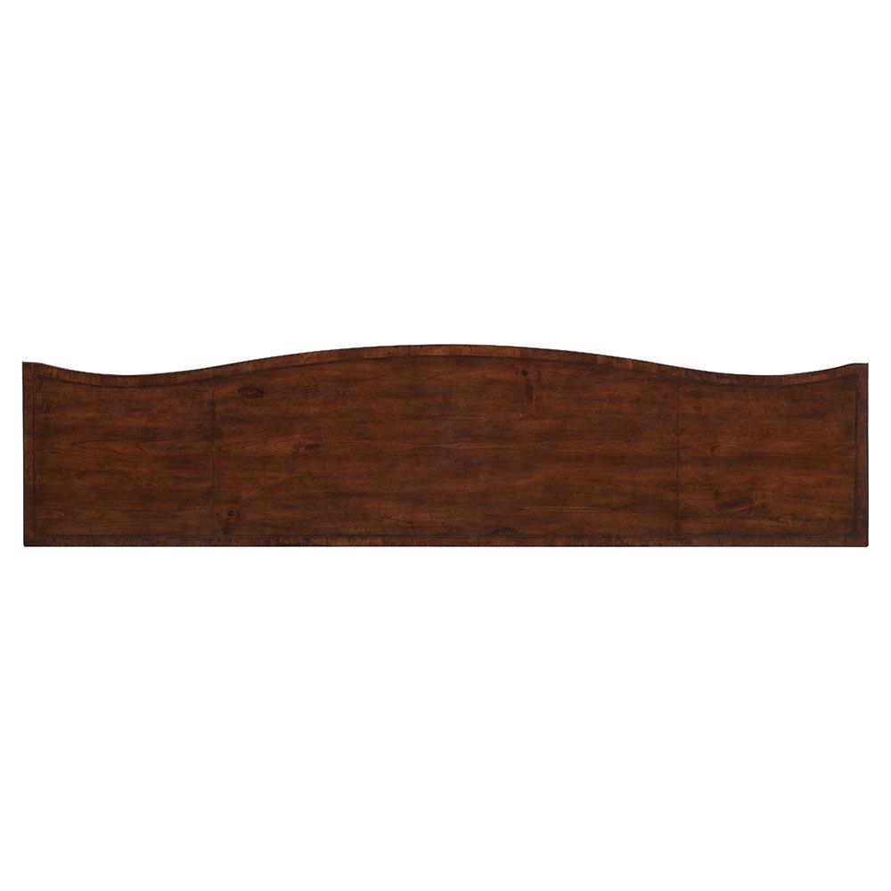 Arthur Updated Traditional Cherry Wood Curved Console Table|