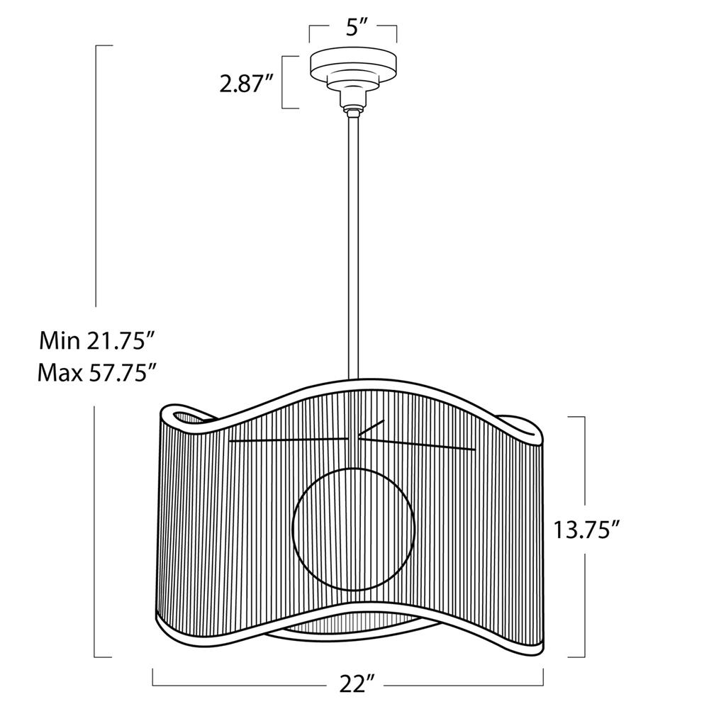 Nimes Coastal Beach Natural Woven Rattan Shaded Drum Pendant|