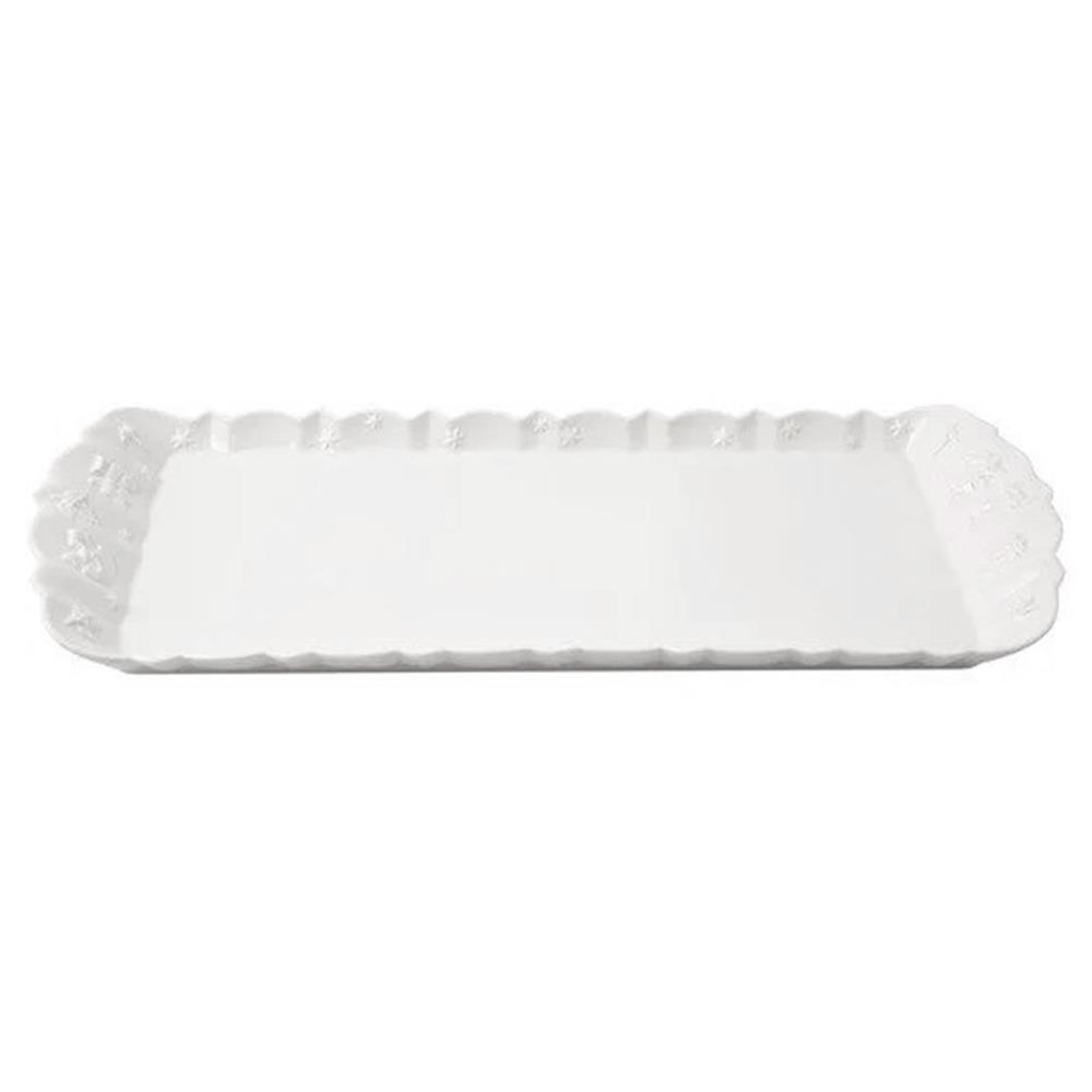 Toys Delight Royal Modern Classic White Porcelain Sandwich Tray|