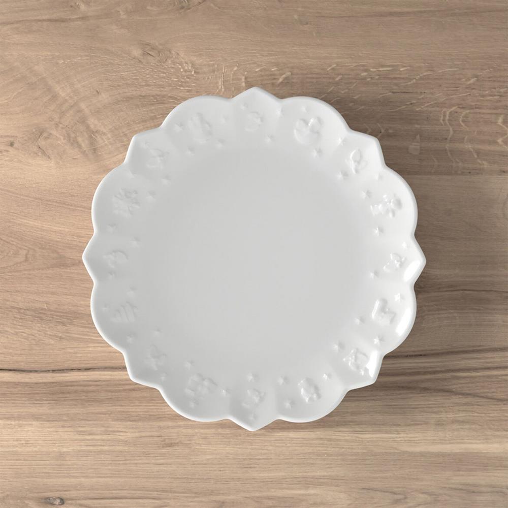 Toys Delight Royal Modern Classic White Porcelain Salad Plate|