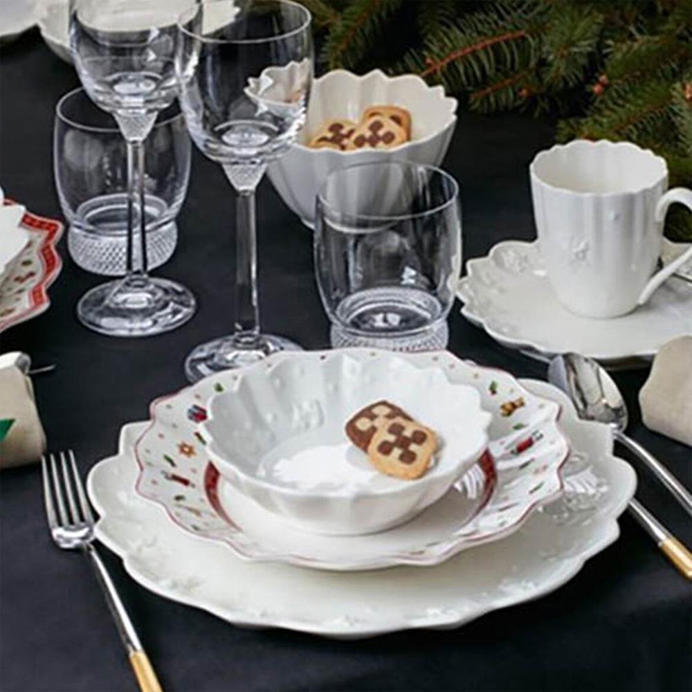 Toys Delight Royal Modern Classic White Porcelain Serving Bowl|