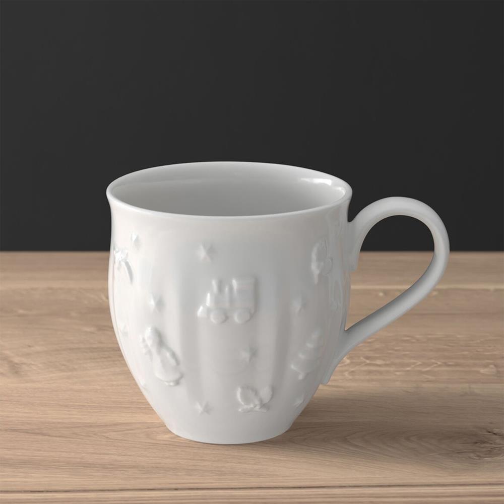 Toys Delight Royal Modern Classic White Porcelain Mug|