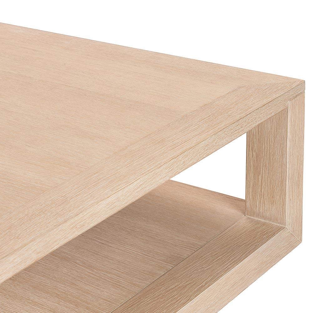 Tahoma Modern Classic Beige Oak Rectangular Coffee Table|