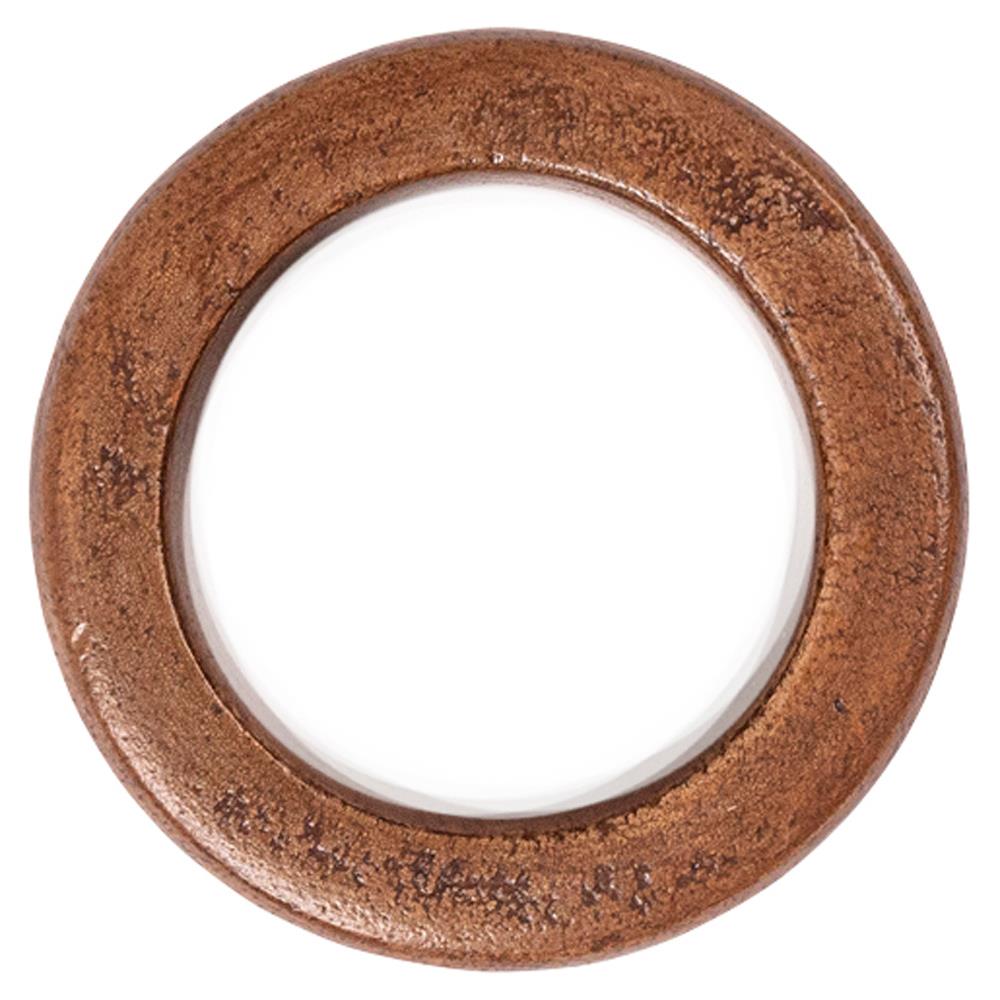 Juliska Bilbao Rustic Lodge Brown Mango Wood Napkin Ring|