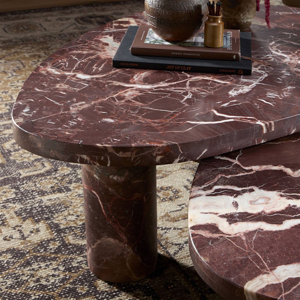 Form Marble Coffee Table, Oak