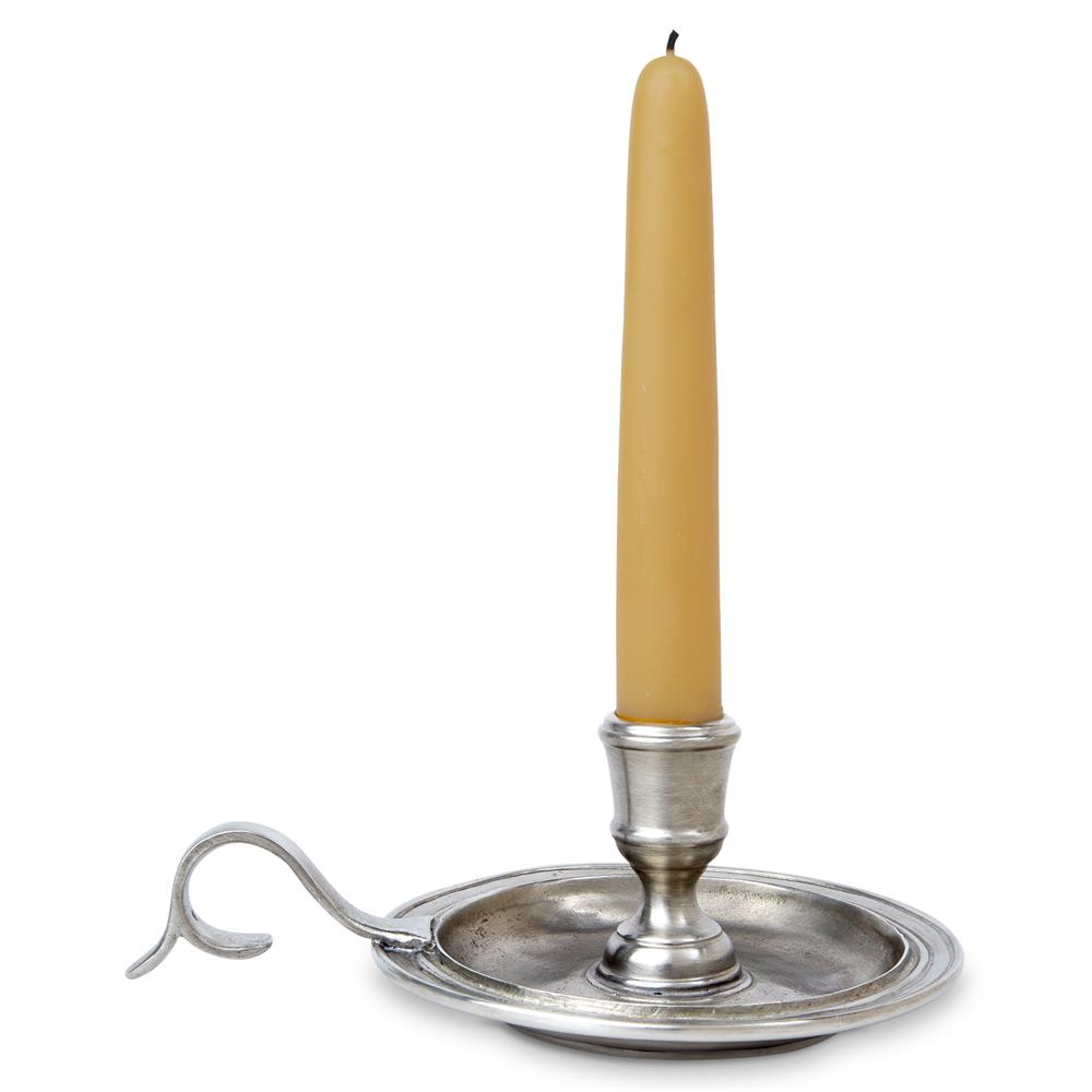 MATCH Lago French Country Silver Pewter Candlestick Candle Holder