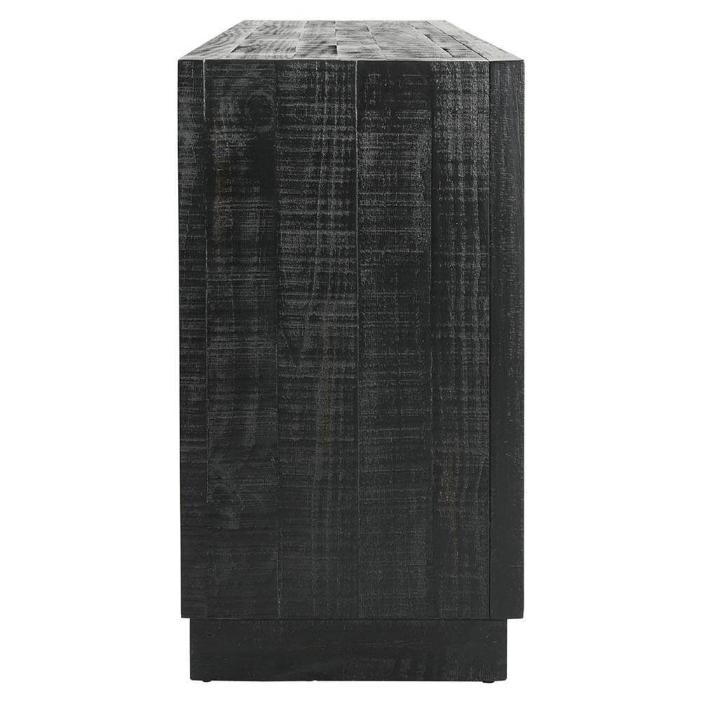 Holand Modern Classic Black Pine Wood Sideboard|
