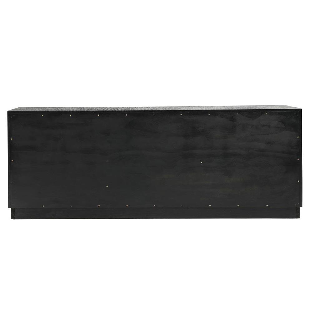 Holand Modern Classic Black Pine Wood Sideboard|