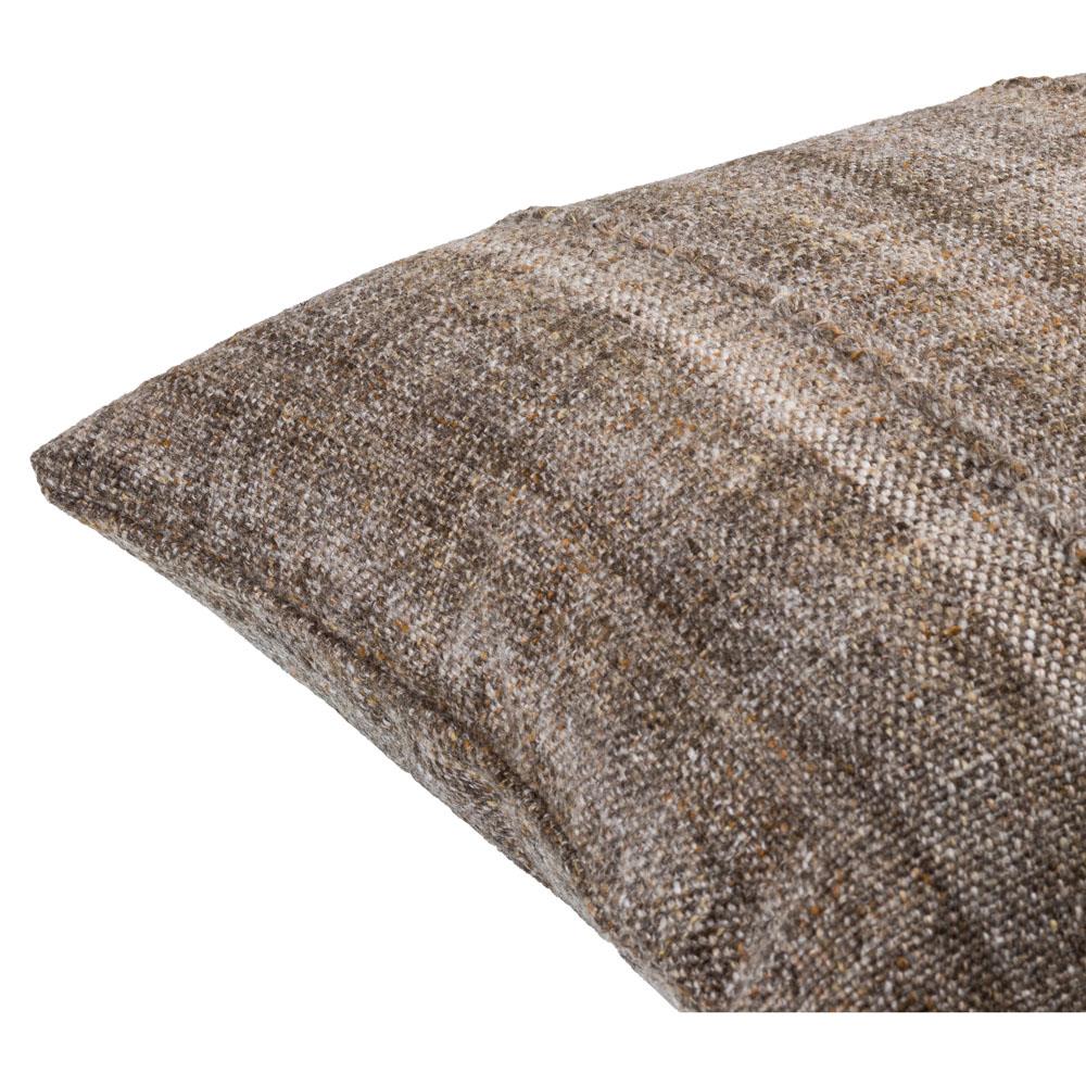 Elijah Coastal Beach Brown Indoor Outdoor Decorative Throw Pillow - 20x20|