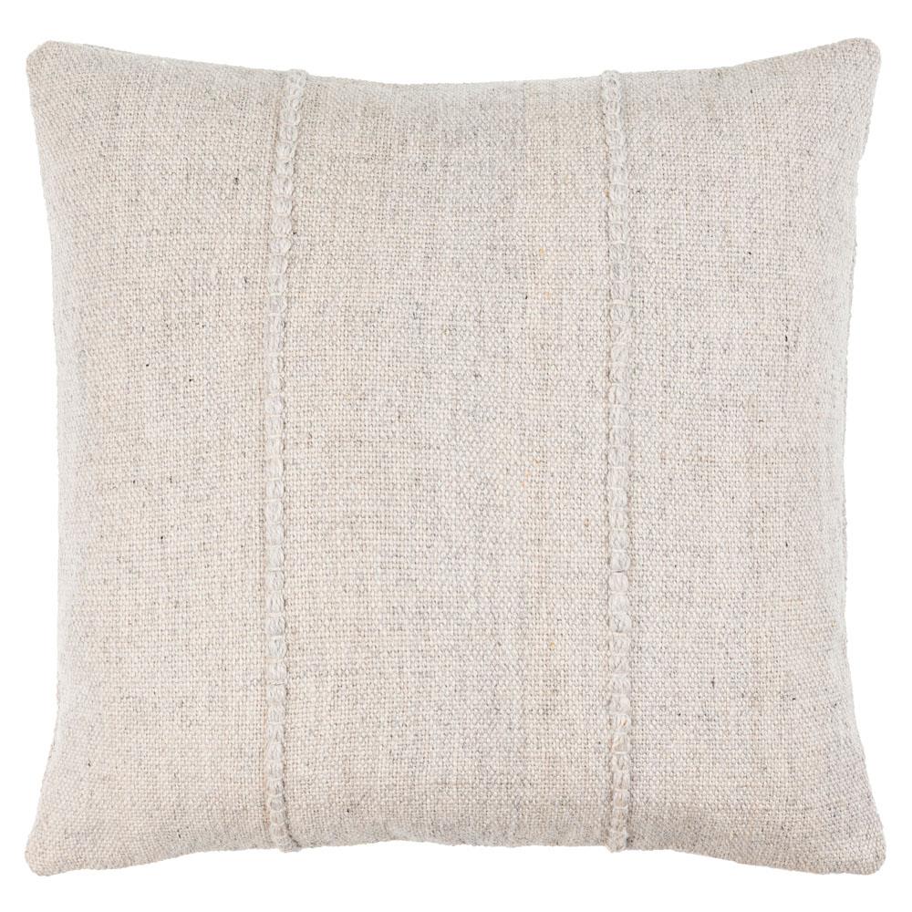 Elijah Coastal Beach Light Grey Indoor Outdoor Decorative Throw Pillow - 20x20|