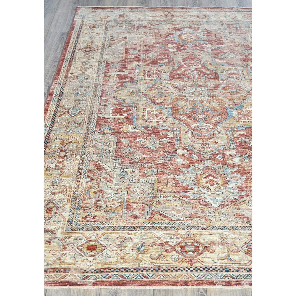Nathan Antique Loom Rust Oushak Patterned Rug - 10'x14'|