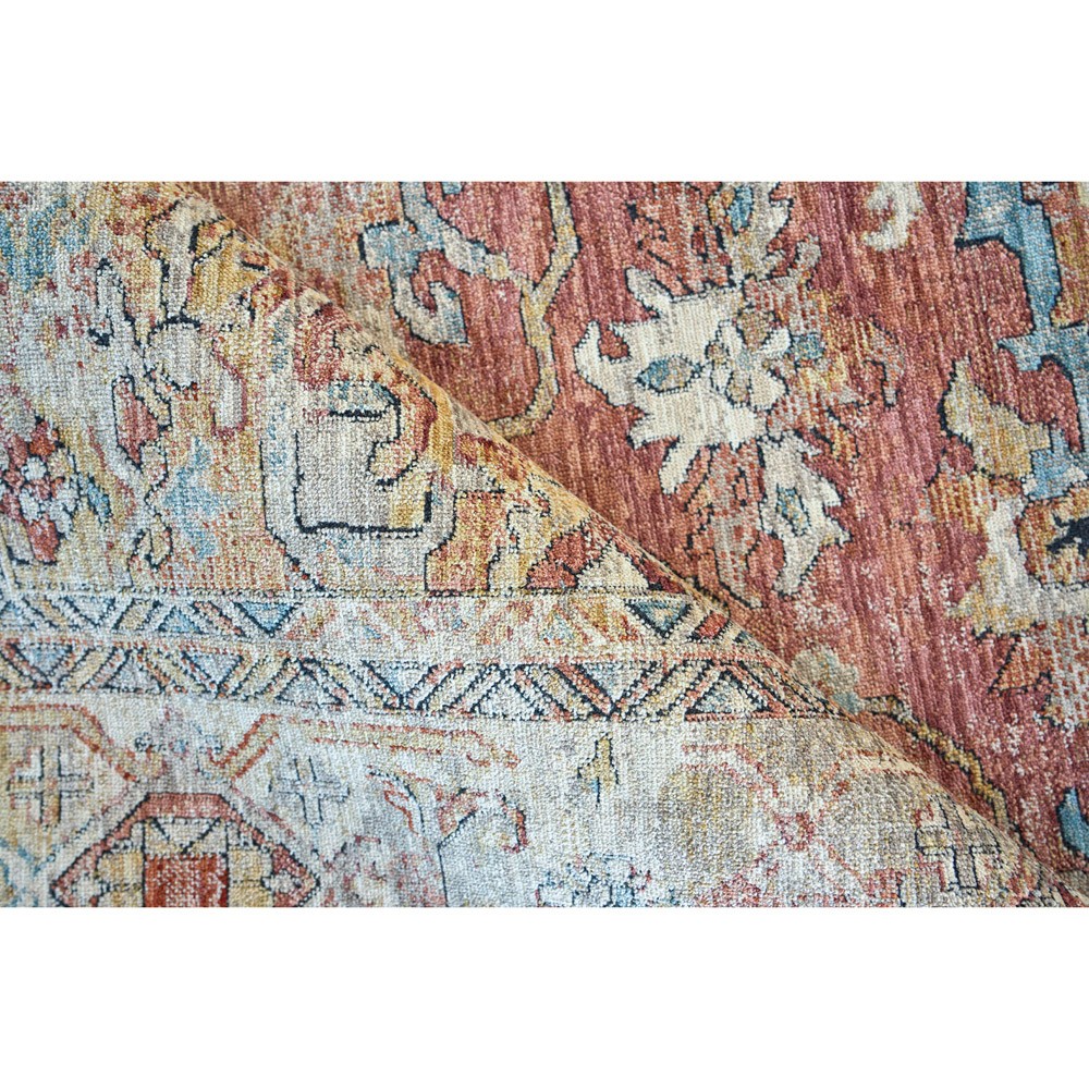 Nathan Antique Loom Rust Oushak Patterned Rug - 10'x14'|
