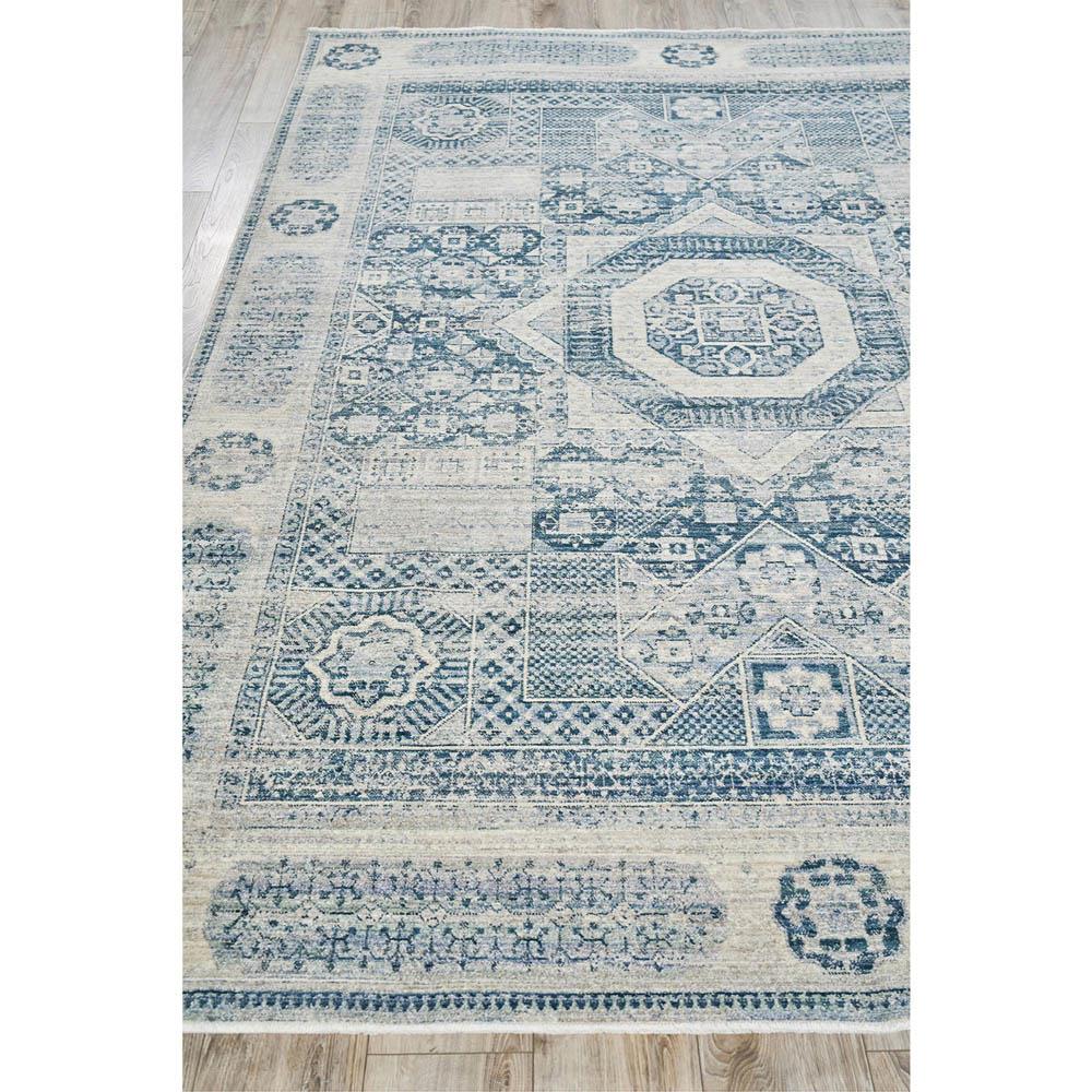 The Met Vintage Loom Blue Oushak Patterned Rug - 4'x6'|