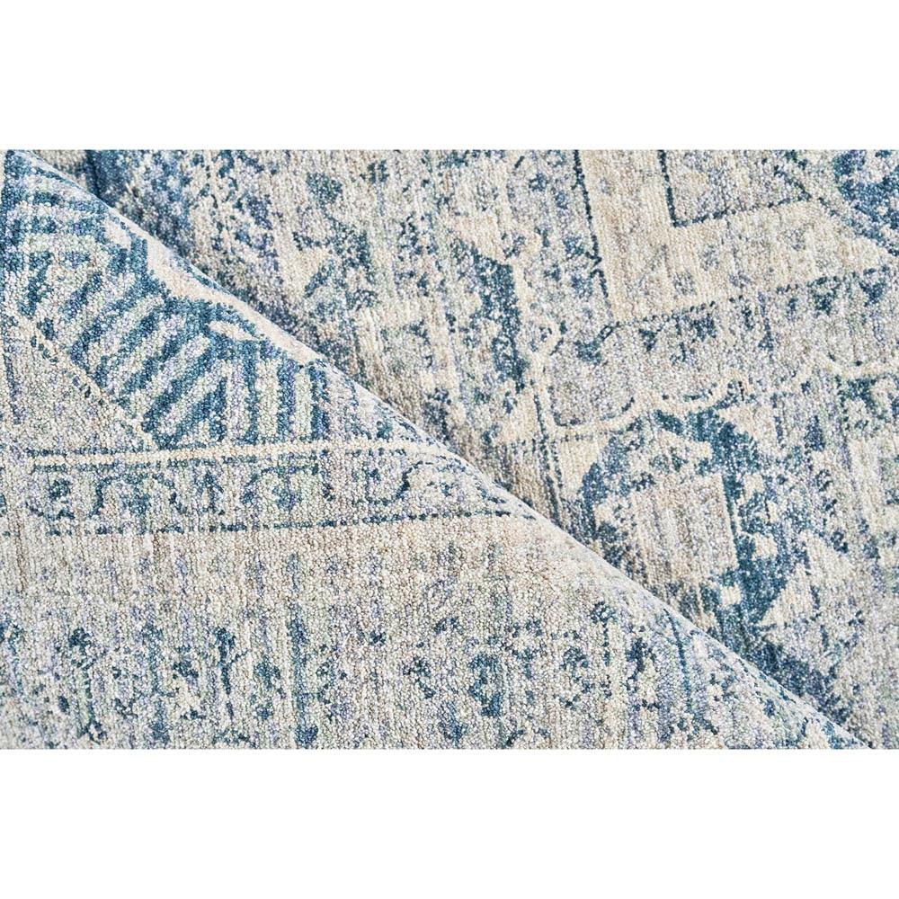 The Met Vintage Loom Blue Oushak Patterned Rug - 4'x6'|