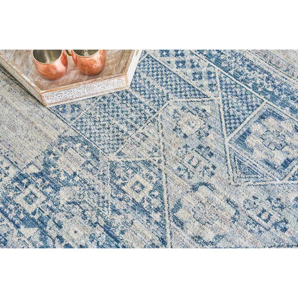 The Met Vintage Loom Blue Oushak Patterned Rug - 4'x6'|