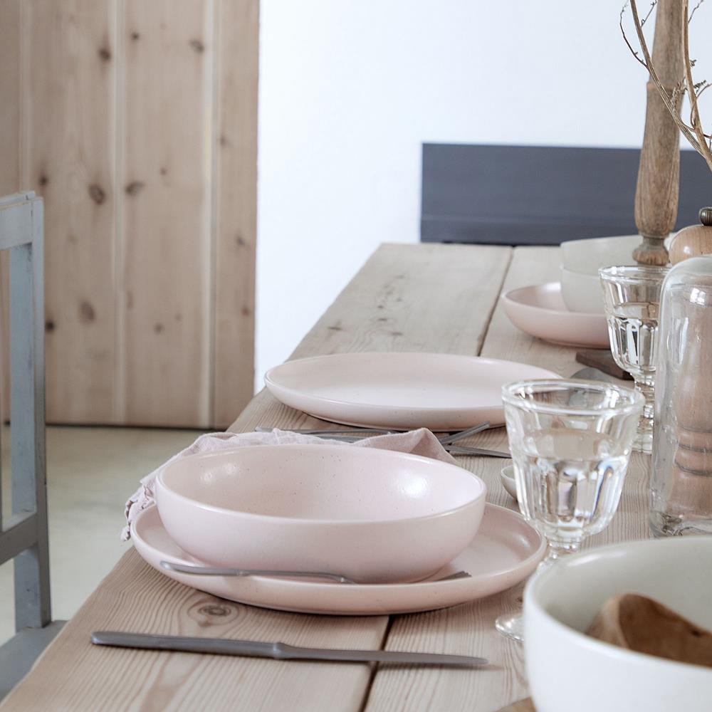 Pacifica Modern Classic Marshmallow Stoneware Pasta Bowl|