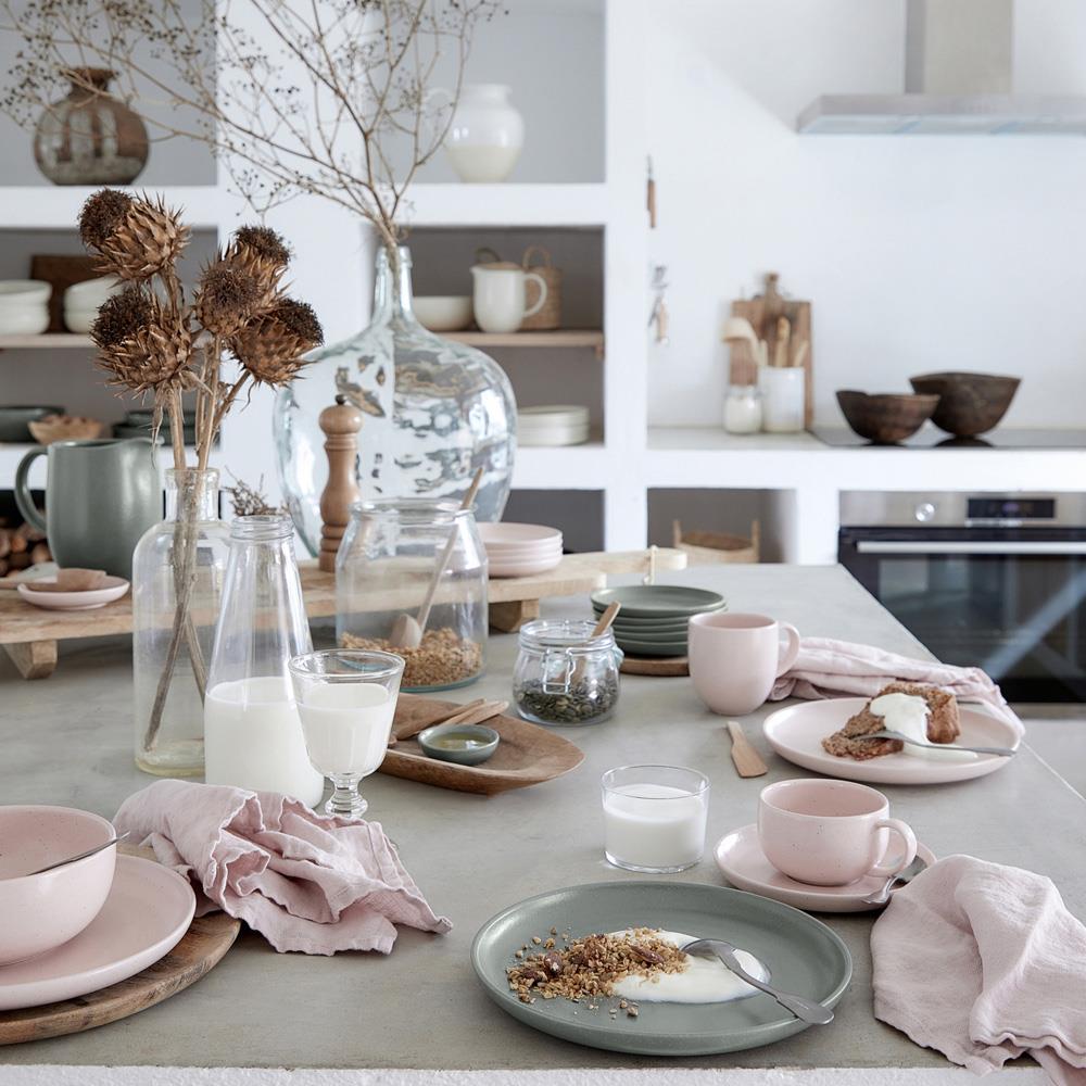 Pacifica Modern Classic Marshmallow Stoneware Coffee Mug|