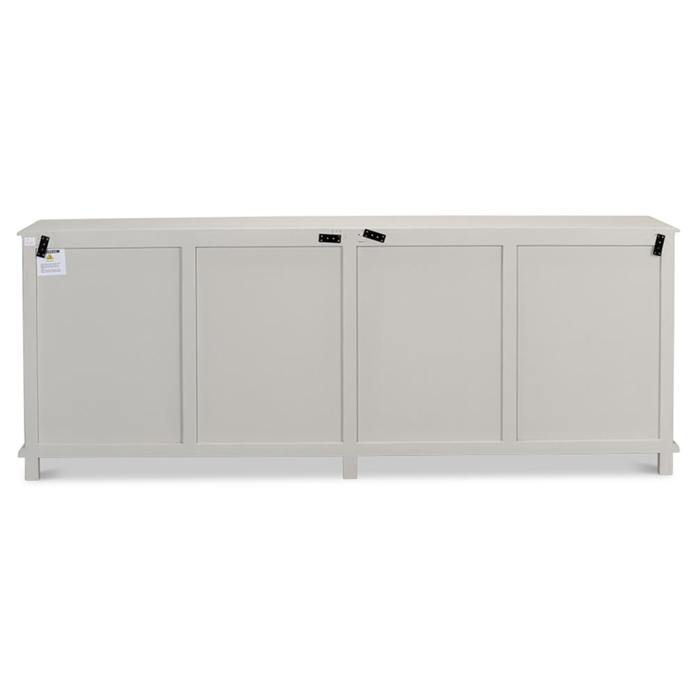 Alessandra Modern Classic Soft Grey Pine Wood Sideboard|